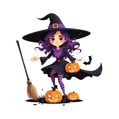 Halloween Witch Clip Art, Witch Clip Art, Halloween Witch, Halloween ...