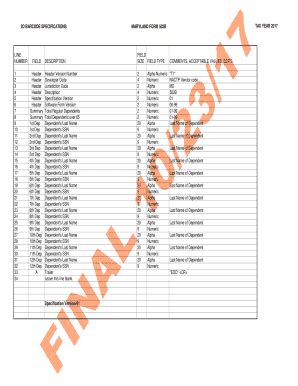 Fillable Online Specification Version 01 Fax Email Print - pdfFiller