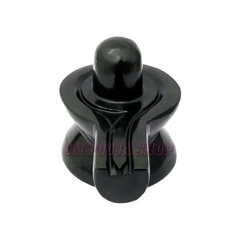 Shivling in Black Agate Gemstone