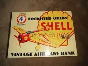SHELL LOCKHEED ORION VINTAGE AIRPLANE DIE CAST BANK : Amazon.in: Toys ...
