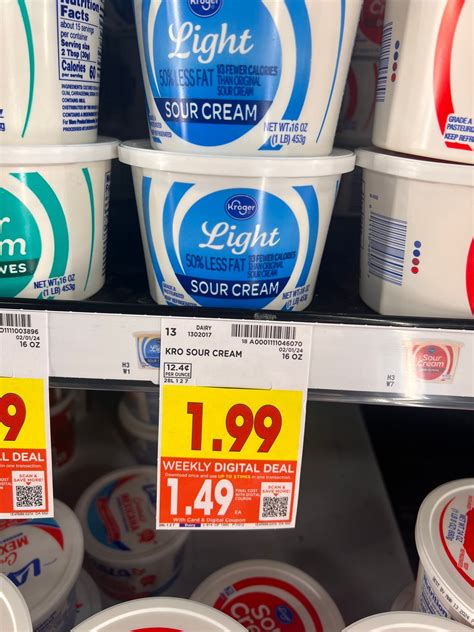 Kroger Sour Cream, Cottage Cheese and Dips as low as $1.49! - Kroger Krazy
