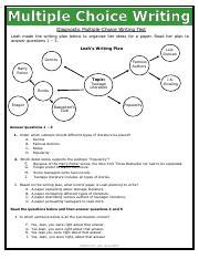 Image result for Multiple Choice Writing Test