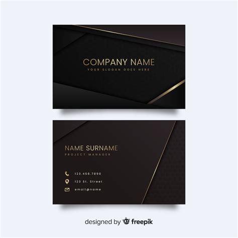 Page 2 | Black business card Images - Free Download on Freepik