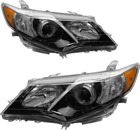 ROADEAL Headlights Assembly for 2012 2013 2014 Toyota Camry/12 13 14 Camry SE/L/LE/XLE/Hybrid ...