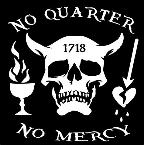 Blackbeard Flag No Quarter - 1496x1500 Wallpaper - teahub.io