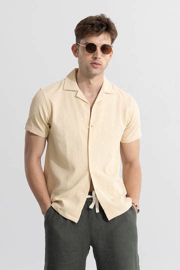 Buy Men's Chimera Beige Shirt Online | SNITCH