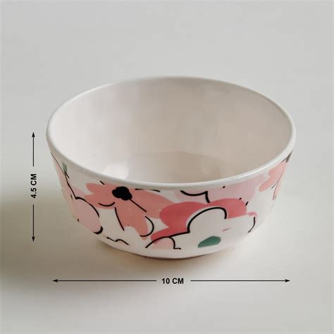 Buy Meadowas Pink Printed Melamine Veg Bowl - 250 ml from Home Centre ...
