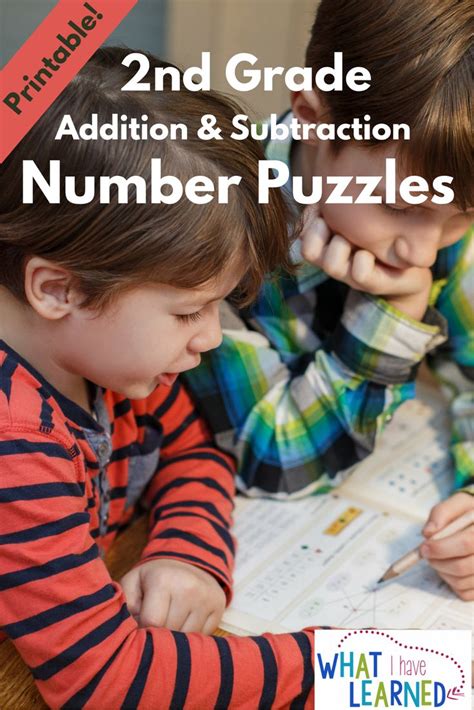 Image result for Second Grade Math Puzzles