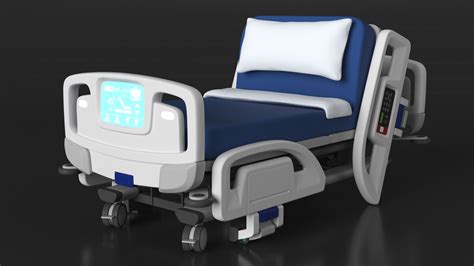 3D model Smart Hospital Bed Sitting Position | 3D Molier International