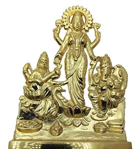 Buy Rudram God Laxmi Ganesh Saraswati | Metal Ganesh Laxi Saraswati ...