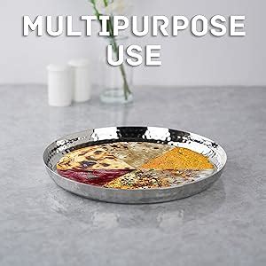 Buy Sumeet Stainless Steel Handcrafted Hammered Texture Heavy Gauge ...