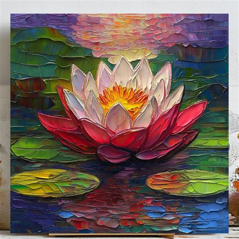 Buy Lotus Flower Wall Art, Canvas or Poster, Floral Wall Decor, Pink ...