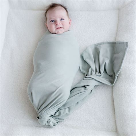 Stretchy Swaddle Baby Wrap - Sage Green – Zoesage
