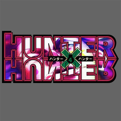 HUNTER X HUNTER Logo in Purple and Green