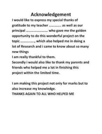 I need a acknowledgement for S.S.T holiday Homework.its urgent ...