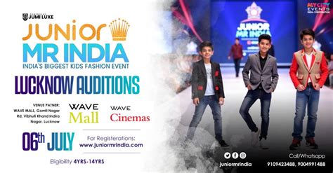 JUNIOR MR INDIA | SEASON 1 | LUCKNOW AUDITIONS, Wave Mall Lucknow, 6 ...