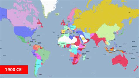 Changing Global Land Borders Since 3000 BCE - Abdullah Yahya