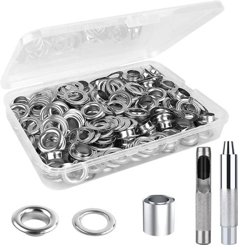 UUBAAR 100 Sets Grommet Kit, Thickened Eyelet Kit 12 India | Ubuy