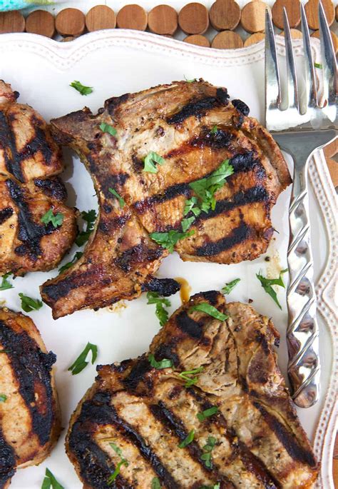 Quick and Juicy Grilled Pork Chops - The Suburban Soapbox
