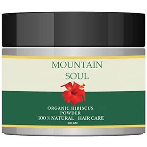 Mountain Soul Organic Hibiscus Flower Powder For face mask, hair growth ...