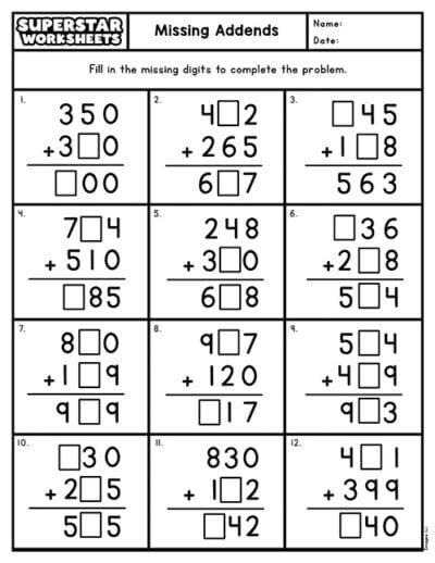 3rd Grade Math Worksheets 的图像结果