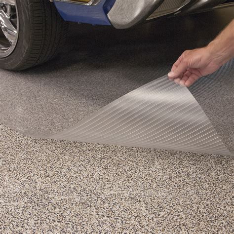 Epoxy Garage Floor Protector | Clear Ribbed Tread | G-Floor® Flooring