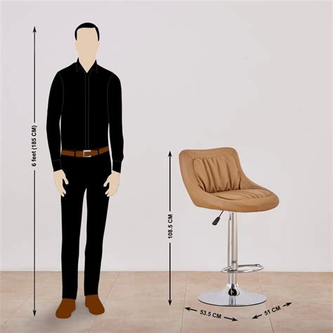Buy Smith Faux Leather Bar Stool - Brown from Home Centre at just INR ...