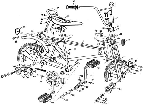 Image result for Bicycle Exploded-View