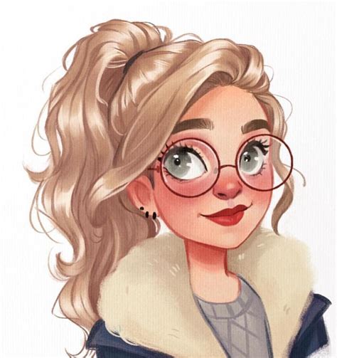 blonde hair cartoon