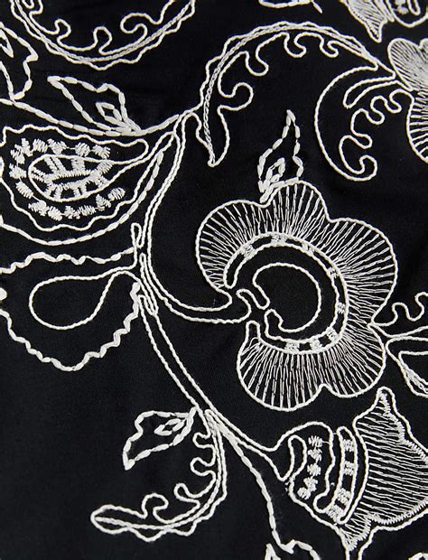 Buy Embroidered Bandeau Swimsuit at Marks & Spencer