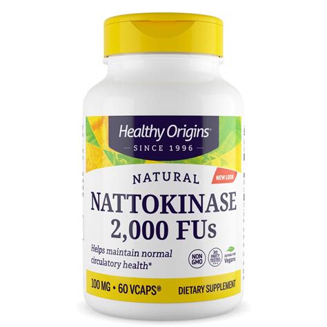 Healthy Origins Nattokinase 2000 FUs -- 100 mg - 60 Vcaps® - Vitacost