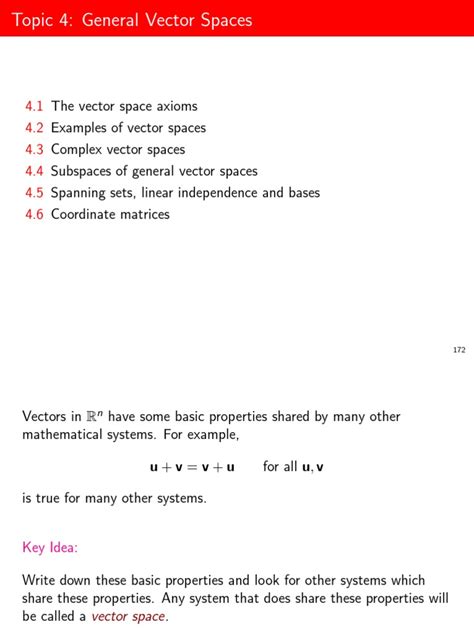 Image result for Vector Spaces Basics