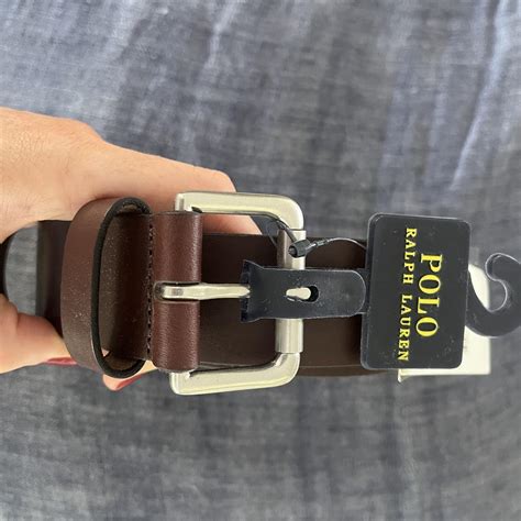 Polo Ralph Lauren men’s leather belt. Size 32. Never... - Depop