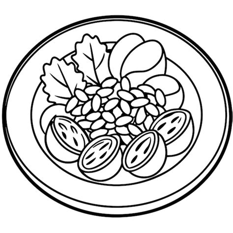 A plate of salad with eggs and pecans | Premium AI-generated vector