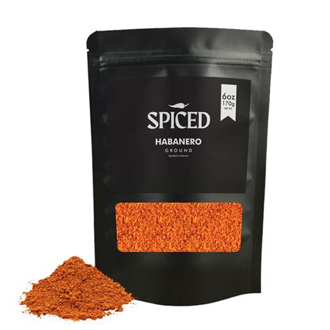 Tex Hot Chili, 6oz Habanero Pepper Powder in Dry Pack for Spicy ...