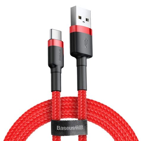 Baseus 3A Fast Charging USB Type C Cable + TPE +high Density Nylon ...