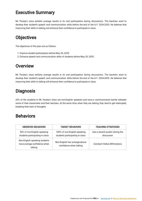 Image result for Functional Behavior Plan Sample