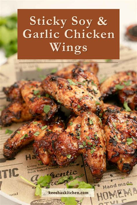 Sticky Soy And Garlic Chicken Wings Marinade | Recipe in 2025 | Chicken ...