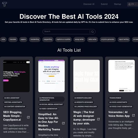 Best AI Tools Directory - AI Tools Directory | Find the Best AI Tools ...