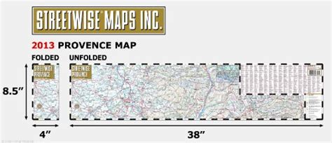 Streetwise Provence Map - Laminated Regional Road Map of Provence ...