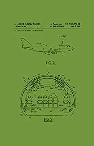 Framable Patent Art the Original Ready to Frame Décor Airplane Aviator ...