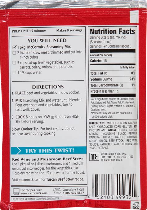 Beef Stew In Crock Pot With Seasoning Packet at Clarence Gallo blog