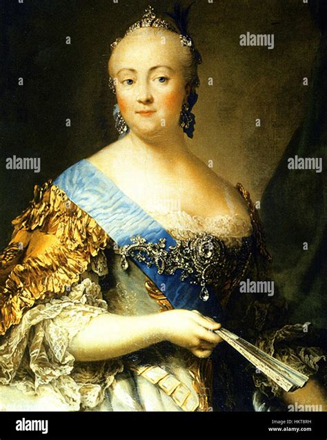 A portrait of Elizabeth of Russia, painted by V. Eriksen, portrays the ...