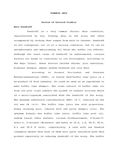 Image result for Example of Research Related Study