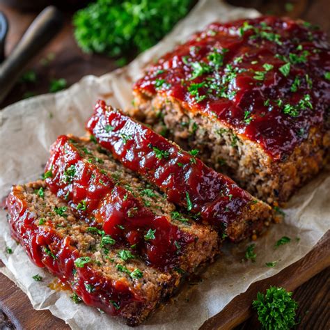 Classic BBQ Meatloaf with Ketchup Glaze - Tasty Chow