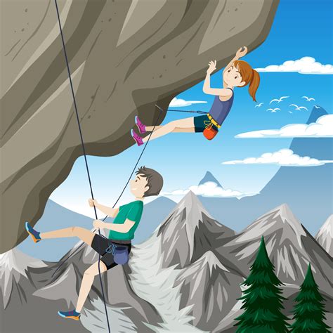 Rock Climber Clipart
