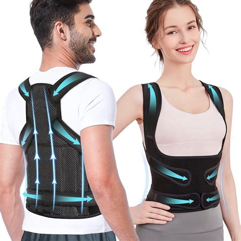 MUUDXI Back Brace Posture Corrector Adjustable Lumbar Support for Men ...