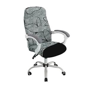 HOKIPO Printed Office Chair Cover for Desk Chair (Mid-Back) – 140 GSM ...