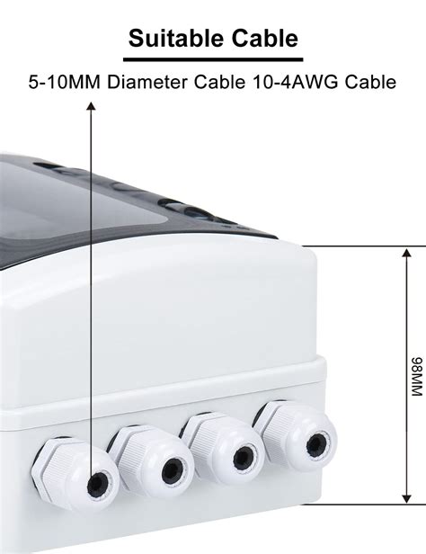 DIHOOL DC Circuit Breaker Box Cover with UV-Proof, India | Ubuy