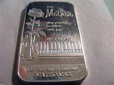 1 Oz Troy Silver 999 + Fine Bar Canadian Made For Mothers Day